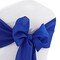 10 Pieces Royal Blue Polyester Chair Sashes Wrinkle Resistant 8"x108" Event Decor